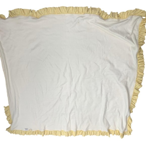 Oscar & Belle Baby Blanket Organic Cotton Yellow Ruffle Acorn Print - Picture 6 of 7